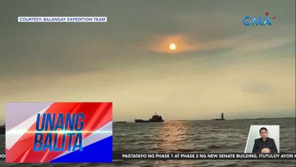 Grupong sakay ng Balangay, naglayag papuntang Pag-asa Island sa kabila ng pagmamasid ng China Coast Guard | Unang Balita