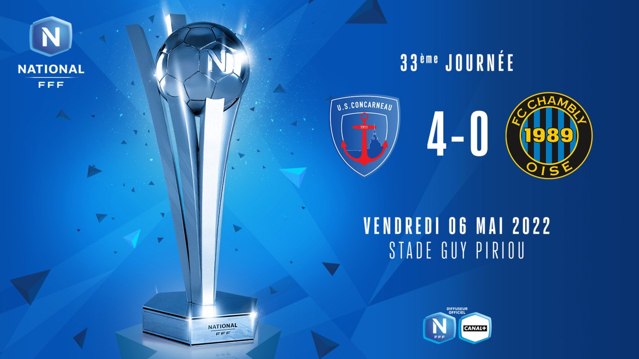 J33 I US Concarneau – FC Chambly-Oise (4-0)