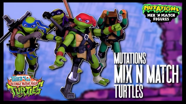 Playmates Toys Teenage Mutant Ninja Turtles Mix ‘N Match Turtles Figures