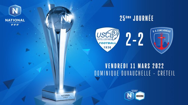 J25 : US CRETEIL LUSITANOS - US CONCARNEAU (2-2)