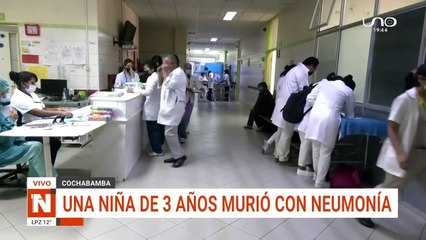 Una niña de 3 años murió con neumonía en Cochabamba