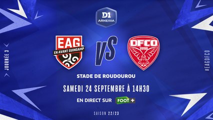 J3 I EA Guingamp – Dijon FCO (0-1)