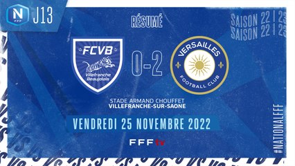 J13 I FC Villefranche B. – FC Versailles (0-2)