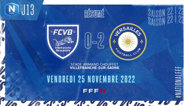 J13 I FC Villefranche B. – FC Versailles (0-2)