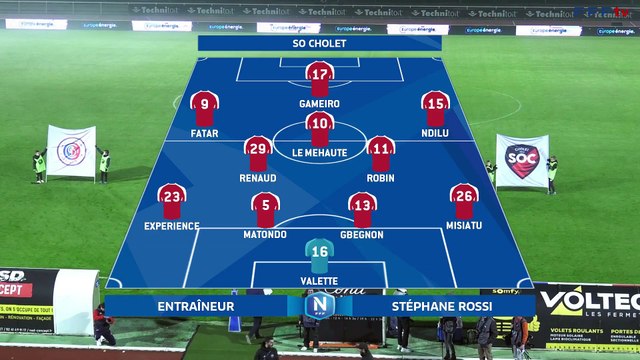 J12 I SO Cholet - LB Châteauroux (0-0) en replay