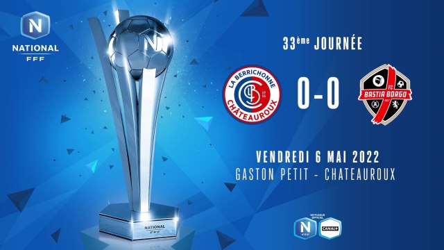 J33| La Berrichonne de Châteauroux – Bastia Borgo (0-0), le résumé | National FFF 2021-2022