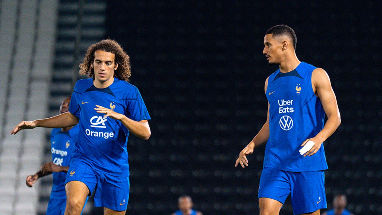 L'échauffement des Bleus