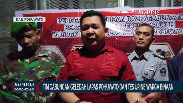 Petugas Gabungan Geledah Lapas Pohuwato dan Tes Urine Warga Binaan