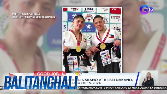 Pinoy Judokas Shugen Nakano at Keisei Nakano, wagi sa Tahiti Oceania Open 2024 | Balitanghali