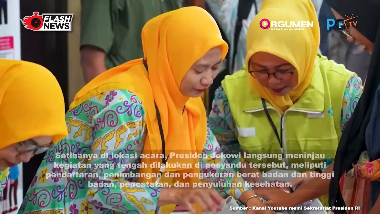Presiden Jokowi dan Ibu Iriana Meninjau Langsung Gerakan Pencegahan Stunting Di Bogor dan Jakarta