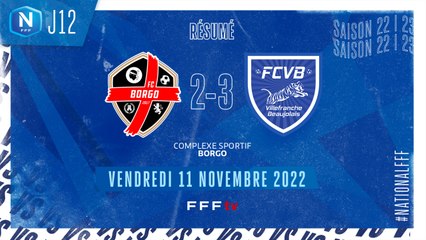 J12 | FC Borgo - FC Villefranche B. (2-3)