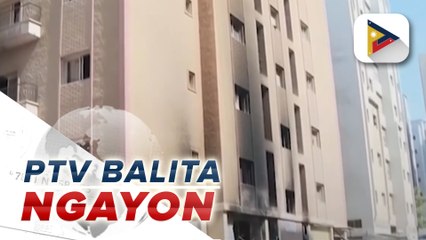 Tatlong Pinoy, sugatan sa nasunog na residential building sa Kuwait