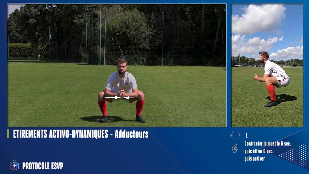 Etirements activo dynamiques - Adducteur