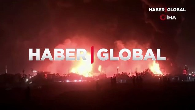 Erbil’de petrol rafinerisinde yangın