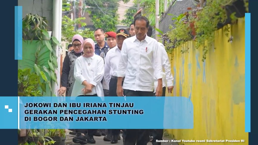 Jokowi dan Ibu Iriana Tinjau Gerakan Pencegahan Stunting di Bogor dan Jakarta