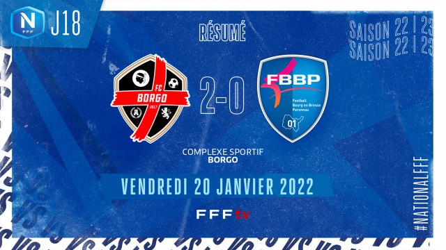 J18 | FC Borgo - Bourg-Péronnas 01 (2-0)