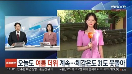 [날씨] 오늘도 여름 더위 계속…체감온도 31도 웃돌아