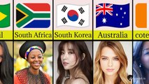 Most Beautiful Women From Different Countries