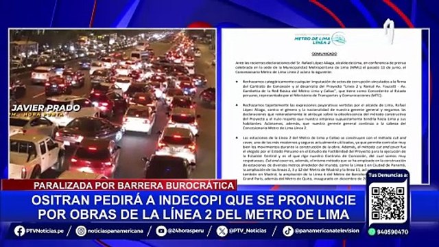 Línea 2 del Metro de Lima rechaza acusaciones de corrupción del alcalde López Aliaga