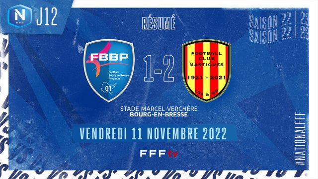 J12 I Bourg-Péronnas 01 – FC Martigues (1-2)