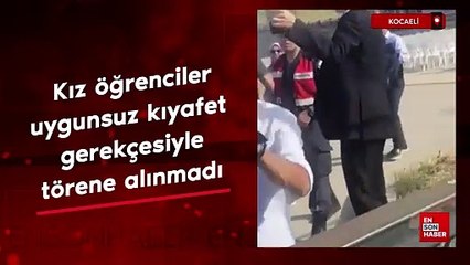 Lise mezuniyetinde bazı kız öğrenciler, 'uygunsuz kıyafet' gerekçesiyle törene alınmadı