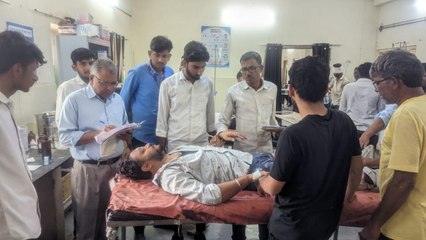 सड़क दुर्घटना में युवक घायल