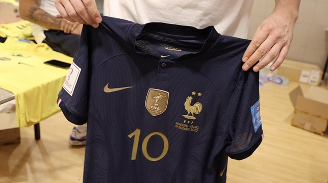 Les maillots de la finale Argentine-France