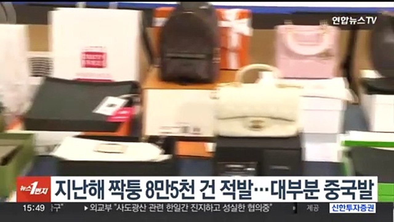 지난해 짝퉁 8만5천 건 적발…대부분 중국발