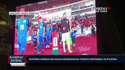 Euforia Warga Rayakan Kemenangan Timnas Indonesia VS Filipina