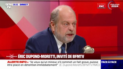Éric Dupond-Moretti sur les électeurs d'Éric Zemmour: "Qu'est-ce qu'ils se disent ? 'On est cocus'"
