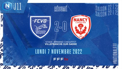 J11 I FC Villefranche B. – AS Nancy Lorraine (2-0)