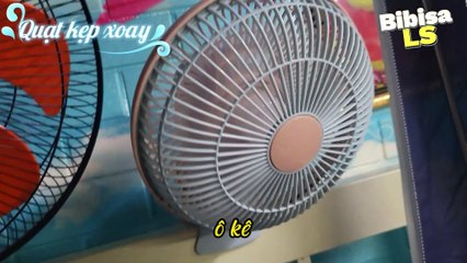 Quạt kẹp xoay 180 độ tiện dụng với 2 cấp độ gió