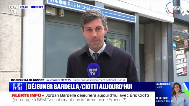 Alliance Ciotti/ RN: un déjeuner entre Jordan Bardella et l'ancien président des LR organisé ce jeudi