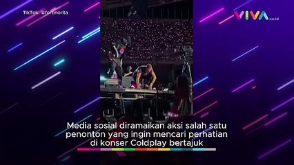 Penonton Bawa Bendera Israel Terjungkal di Konser Coldplay