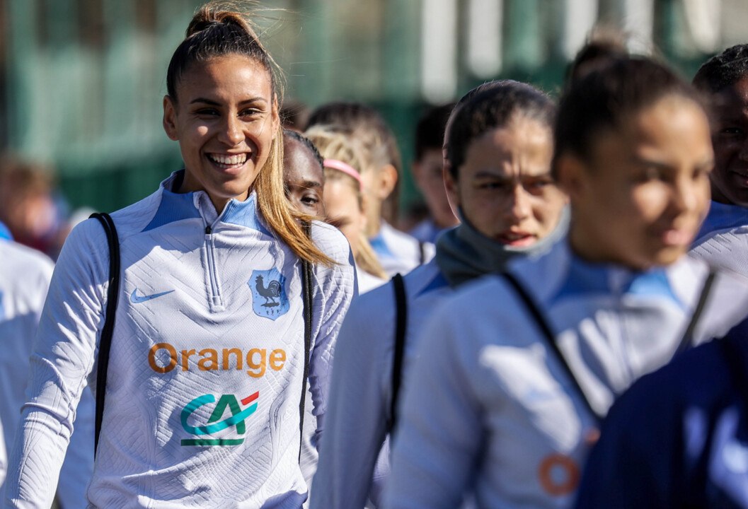 L'arrivée des Bleues