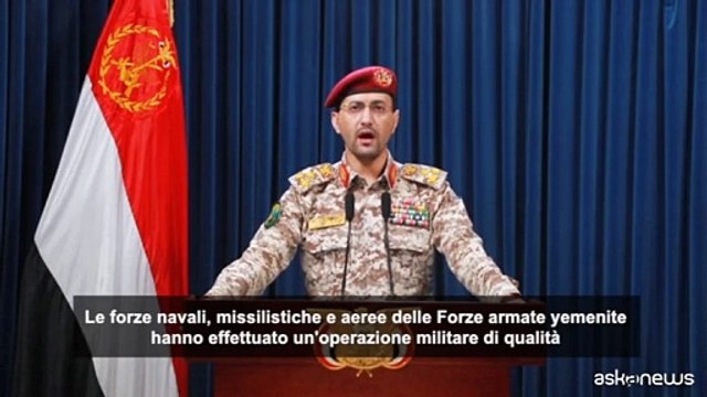 Gli Houthi rivendicano l'attacco ad una nave nel Mar Rosso