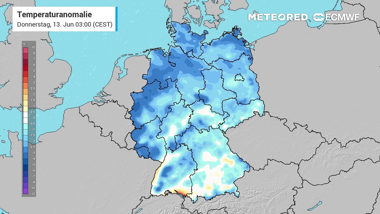 Das ist aktuell ein Fröstel-Juni! Die Tageswerte sind für die Jahreszeit viel zu niedrig!
