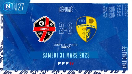 J27 | FC Borgo - Stade Briochin (2-3)