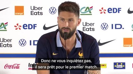 Bleus - Giroud : "Ne vous inquiétez pas, Mbappé sera prêt pour le premier match"