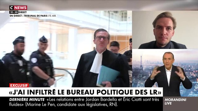 Le journaliste Erik Tegnér révèle dans Morandini Live avoir infiltré le bureau politique des LR qui s'est tenu ce matin: Ma voix a été comptabilisée et personne n’a rien vérifié - Regardez