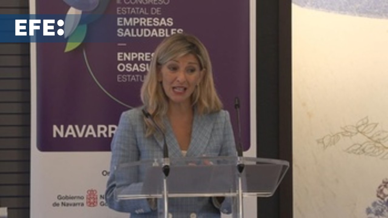 Yolanda Díaz: "La salud mental depende de tener un trabajo digno"