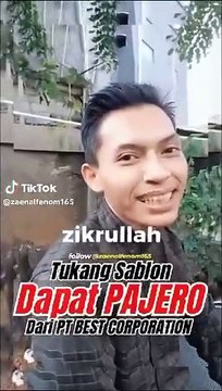 Tukang sablon meraih pajero senilai 500 juta(Screen printer wins pajero worth 500 million)