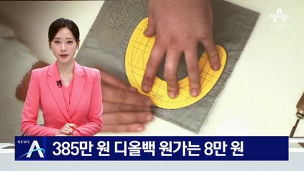 385만 원 디올백 원가는 8만 원