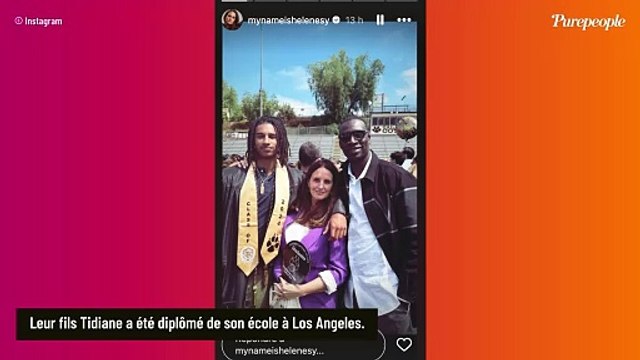 Vous aimez ce look ? Tidiane, fils d'Hélène et Omar Sy, très stylé pour sa remise de diplôme, photos depuis Los Angeles