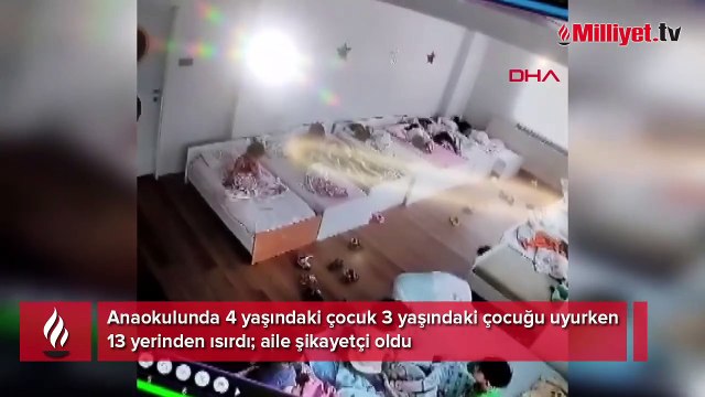 Anaokulunda dehşet! 4 yaşındaki çocuk arkadaşını uyurken 13 yerinden ısırdı
