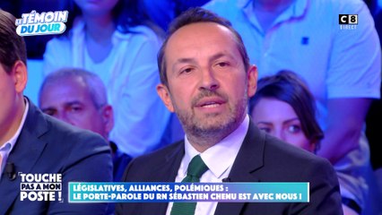Législatives, alliances, polémiques : Sebastien Chenu, le porte-parole du RN s'exprime dans TPMP