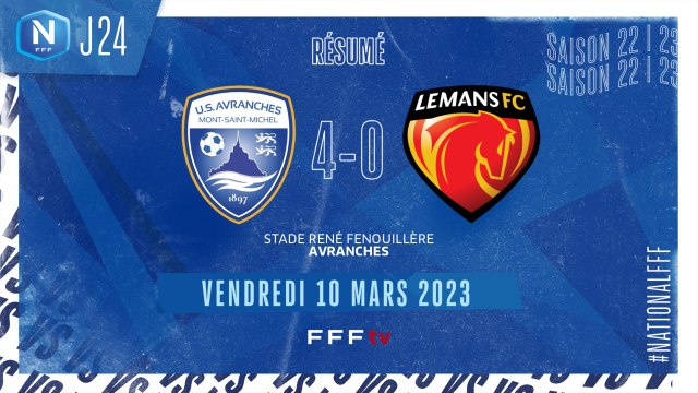 J24 | US Avranches MSM - Le Mans FC (4-0)