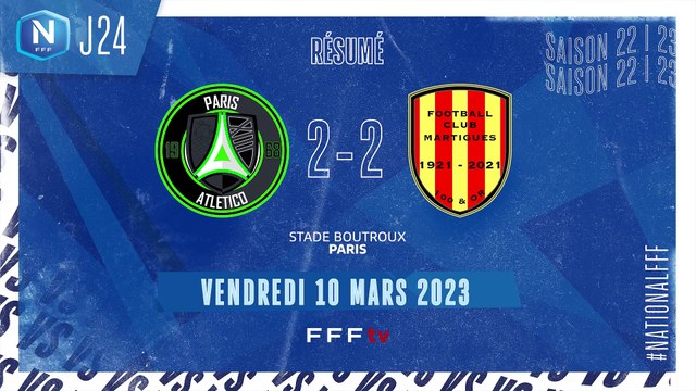J24 | PARIS 13 ATLETICO - FC MARTIGUES (2-2)