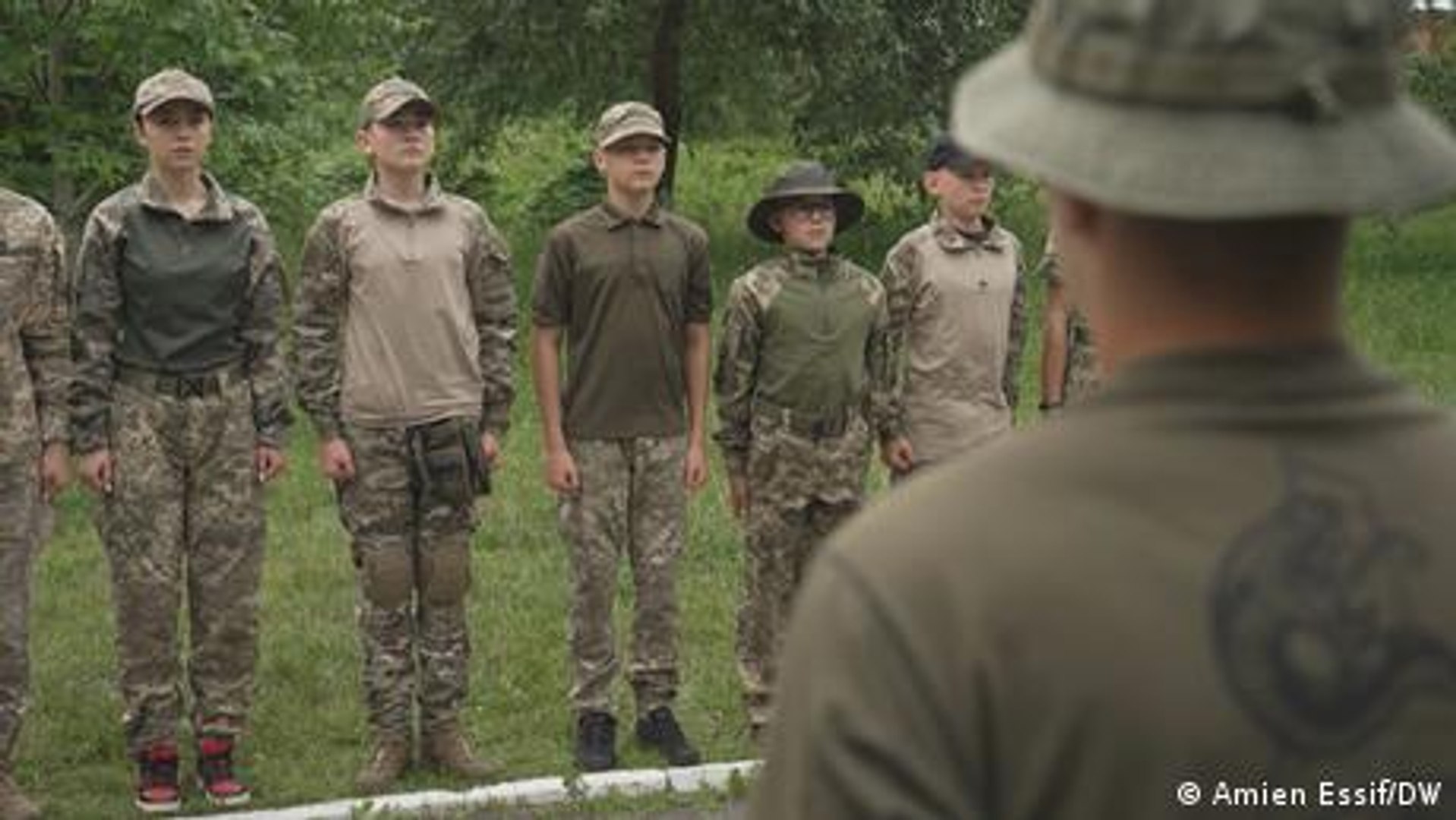 ⁣Young Ukrainians prepare for long-haul war