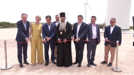 Εγκαίνια στο αιολικό πάρκο Ερημιά στη Μαλεσίνα